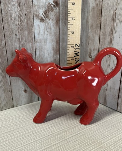 Farmhouse cow red ceramic - farmhouse,