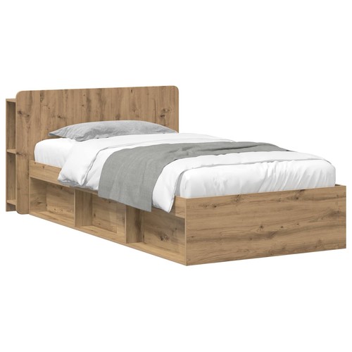 Bed frame with - frame, storage