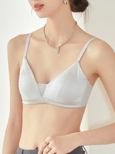 Bra Set Silk Padded Wireless 3