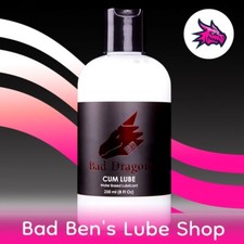Bad Dragon WHITE Cum Lube 8oz/250ml lubricant discreet authentic multi-buy promo