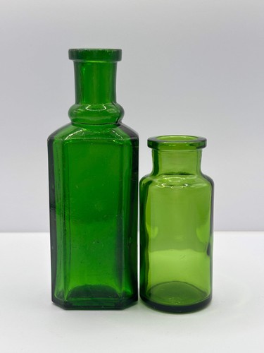 Old green glass - old, bottles