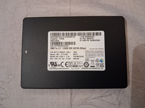 Ssd samsung cm871a 128 - samsung,