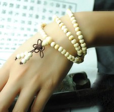 8mm tibetan 108 white - 8mm,