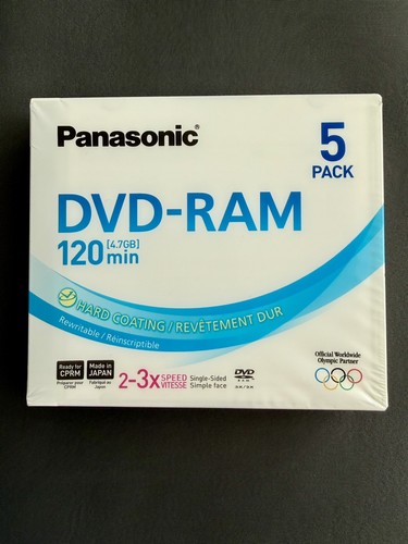 Panasonic dvd ram disc - panasonic, 4.7gb