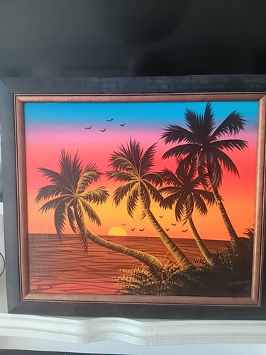 West indian sunset painting - indian,