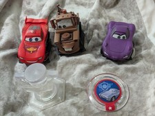 Disney Infinity Cars Collection, Lightning, Mater, Holly, Piston Cup And Disc