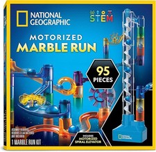 National Geographic Marble Run Glow Motorized Elevator Lift STEM Maze 95Pie Kit 