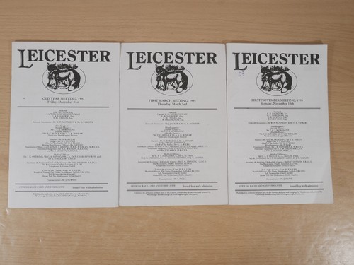 Vintage leicester racecards - leicester,