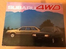Subaru 4wd Range Brochure 1982