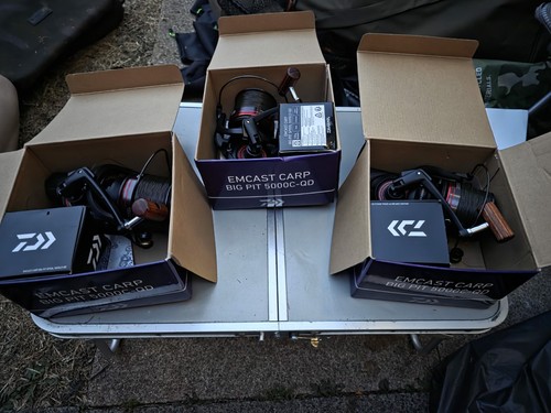 Daiwa emcast 5000c carp - x3,