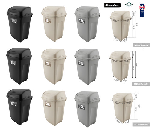 Plastic swing top lid - plastic,