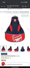 ARSENAL LARGE RED & BLUE BEAN BAG