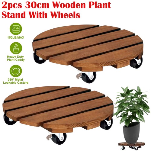 2pcs wooden plant - wooden, with