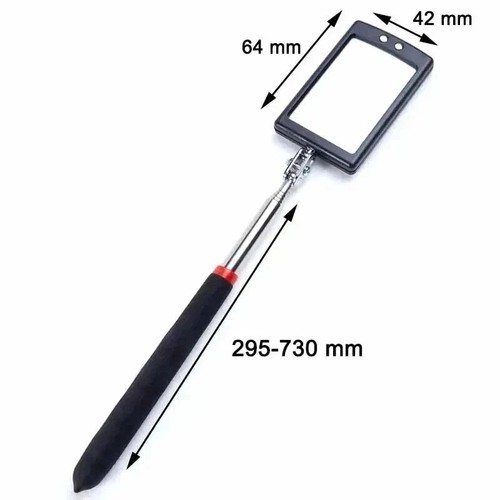 Telescopic led lit mirror - telescopic,