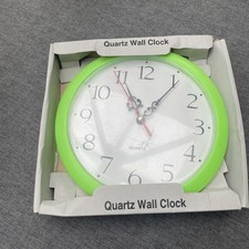 Funky Retro Quartz Wall Clock – Green Rim– Spares/Repair