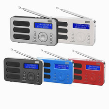 DAB/DAB+ Digital & FM Portable Radio Alarm Clock Rechargeable - August MB225