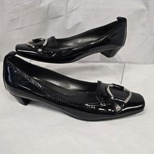 Sergio Rossi Pump Shoes Black 4.5 UK Patent Leather Vero Curio (NTH)