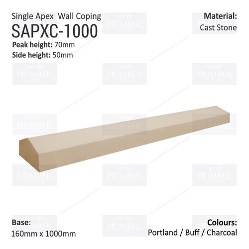 Narrow cast stone - 3x,