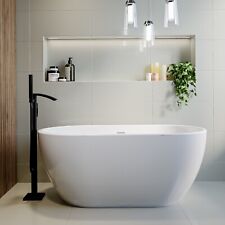Freestanding Double Ended Bath - Lisbon - 1400mm 1545mm 1645mm & 1800mm Sizes