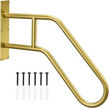 Heavy Duty U-Shaped Stair Handrails GOLD 1-3 Steps, Wall Mount Stair Hand Rails