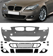 BMW 5 SERIES E60 E61 M SPORT MTECH STYLE LOOK FRONT BUMPER GRILLES FOGLIGHTS UK