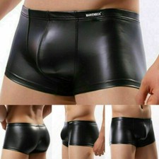 Mens Sexy Faux Leather