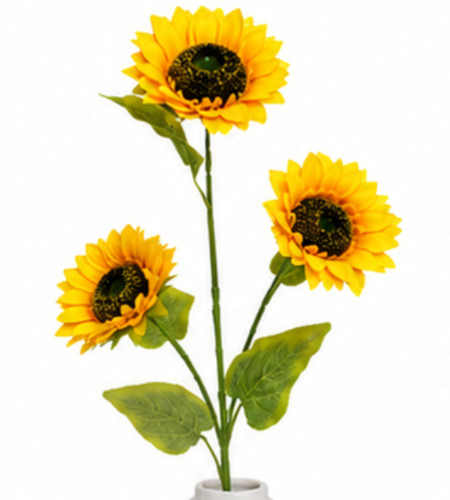 Sunflower bouquet fake heads - fake,