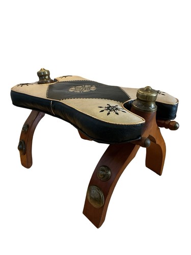 Egyptian camel saddle stool - egyptian,