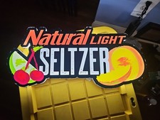 Natural Light Seltzer, LED Beer Sign Bar