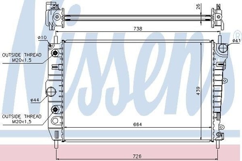 Nissens radiator for - nissens, jaguar