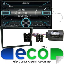 Vauxhall Corsa C 2000-2004 Sony Bluetooth Car Stereo Black Panel & Steering Kit