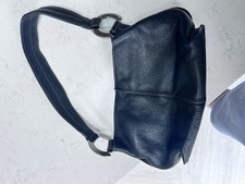 furla black leather handbag