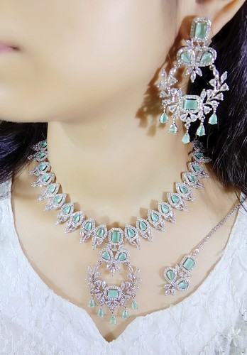 American diamond necklace - american, cz