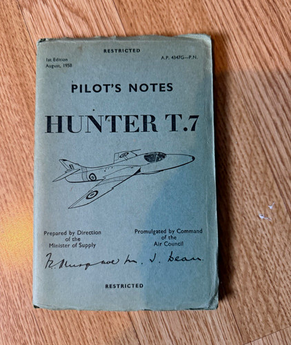 Pilot notes raf hunter - notes,