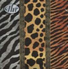 4 x paper napkins for decoupage, crafts, scrapbooks - Animal Print Gold