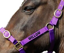 Personalised Embroidered Headcollar All Size & Colours  *SALE PRICES FROM £7.99*