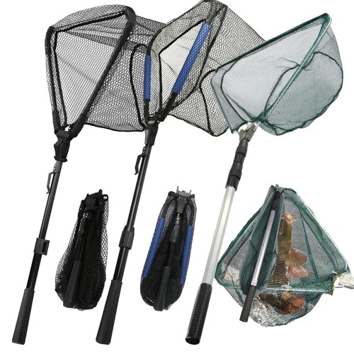 Telescopic folding fishing net - fishing,