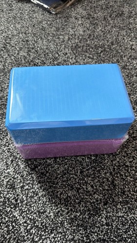 Blue purple yoga blocks - h&s,