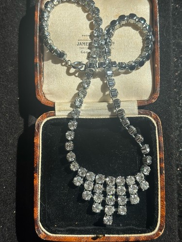 Vintage paste clear rhinestone - paste,