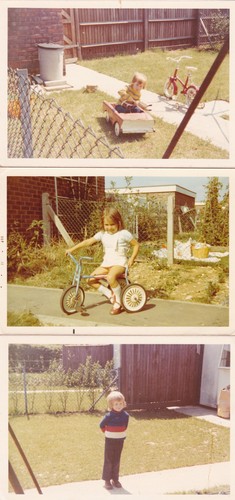 Three vintage colour snapshot - vintage,
