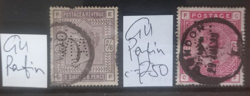 1883 hi value perfins - 1883-84,