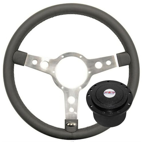 Mountney leather steering - 17",