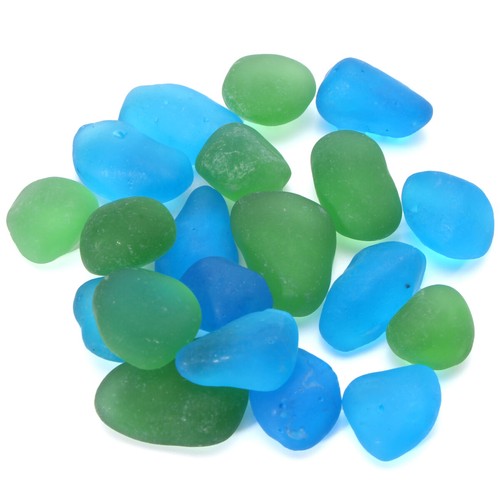 Sea beach glass beads - sea,