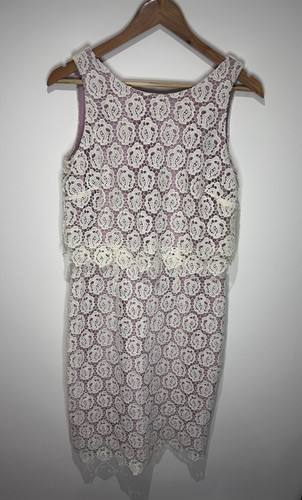 Bhs lace dress ivory blush - lace,