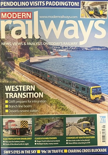 Modern railways magazine issue - magazine,