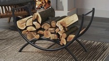 Elegant Metal Firewood Storage