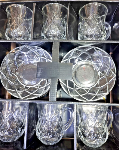 Turkish tea set clear - 6,
