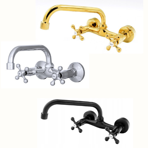 Victorian sink tap mixer - victorian, wall