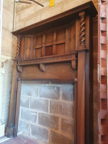 Huge antique oak - huge, fire