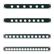 1U Rack Panel Pre-Punched D-Type holes Flight Case 19inch Rack 6 8 12 16 Holes
